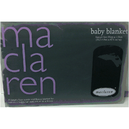 Maclaren Baby Blanket in Navy/Pale Lavender - 5358