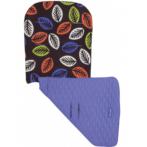 Maclaren Bold Leaves Liner in Coffee/Iris Blue - ATR13043