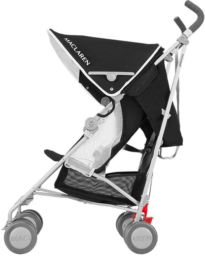 Maclaren 2016/2017 Globetrotter Umbrella Stroller - Black/White - WM1Y110292
