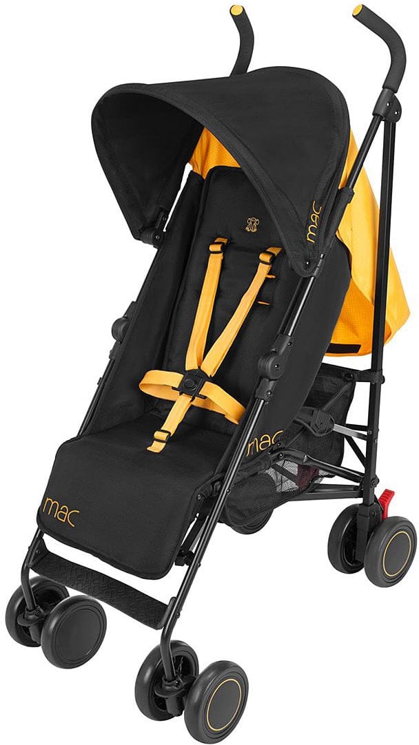 Maclaren Mac M-01 Umbrella Stroller - Black/Marigold