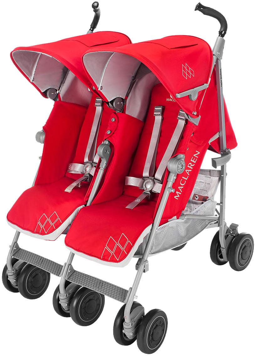 Maclaren Open Box 2016/2017 Twin Techno Double Stroller - Cardinal - WM1Y130452-OB