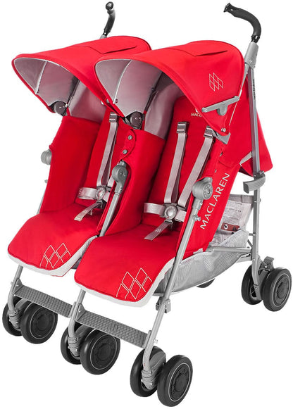 Maclaren Open Box 2016/2017 Twin Techno Double Stroller - Cardinal - WM1Y130452-OB