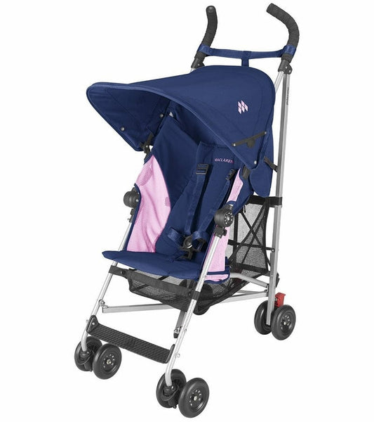 Maclaren Open Box Globetrotter Stroller - Blue/Fuchsia - WSE11042-OB