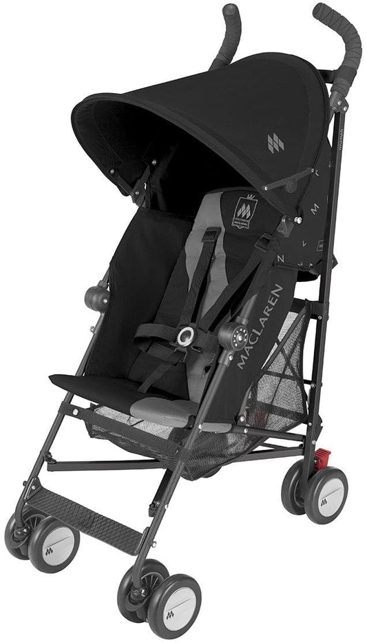 Maclaren Open Box Triumph Stroller - Black/Charcoal - Silver Frame - WSE03011-OB