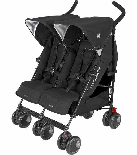 Maclaren Open Box Twin Techno Double Stroller - Black - WSE13012-OB