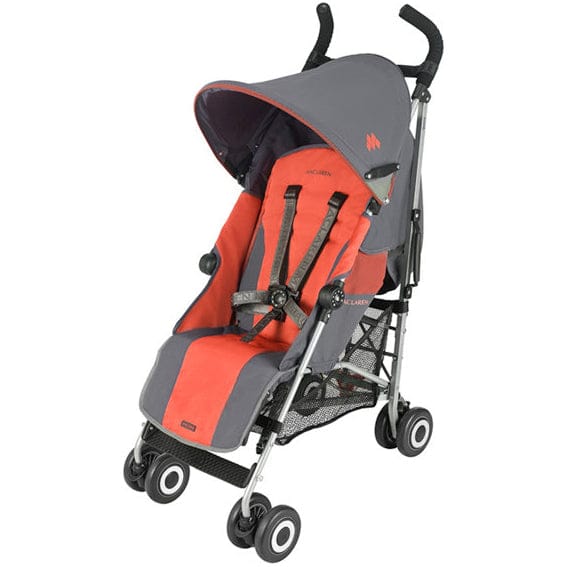 Maclaren Quest Sport Umbrella Stroller - Charcoal / Coral Orange - WSE04212