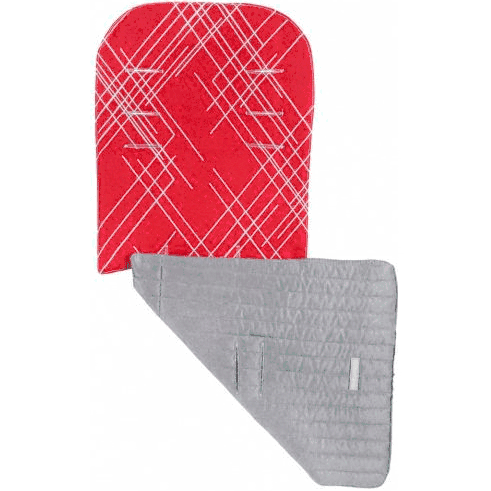 Maclaren Reversible Seat Liner Argyle Engraved Scarlet Silver - AOX11023