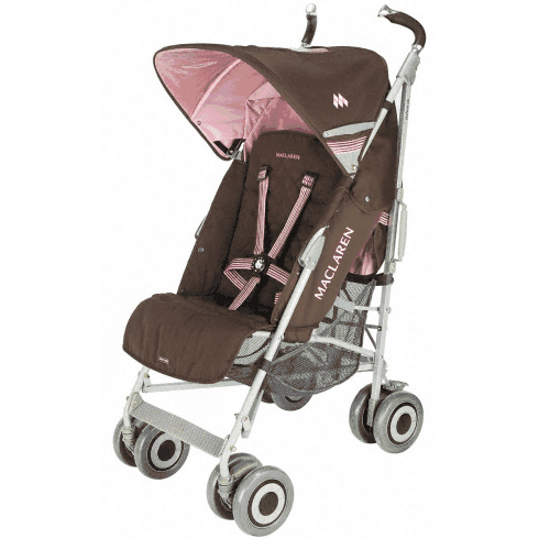Maclaren Techno XLR Stroller Coffee Brown Powder Pink - WEX13043