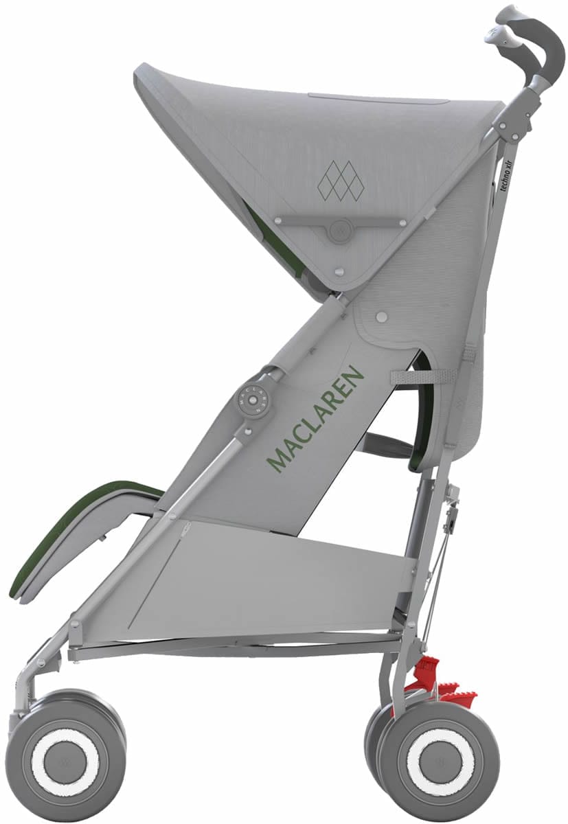 Maclaren 2016/2017 Techno XLR Stroller - Silver/Highland Green - WM1Y150152