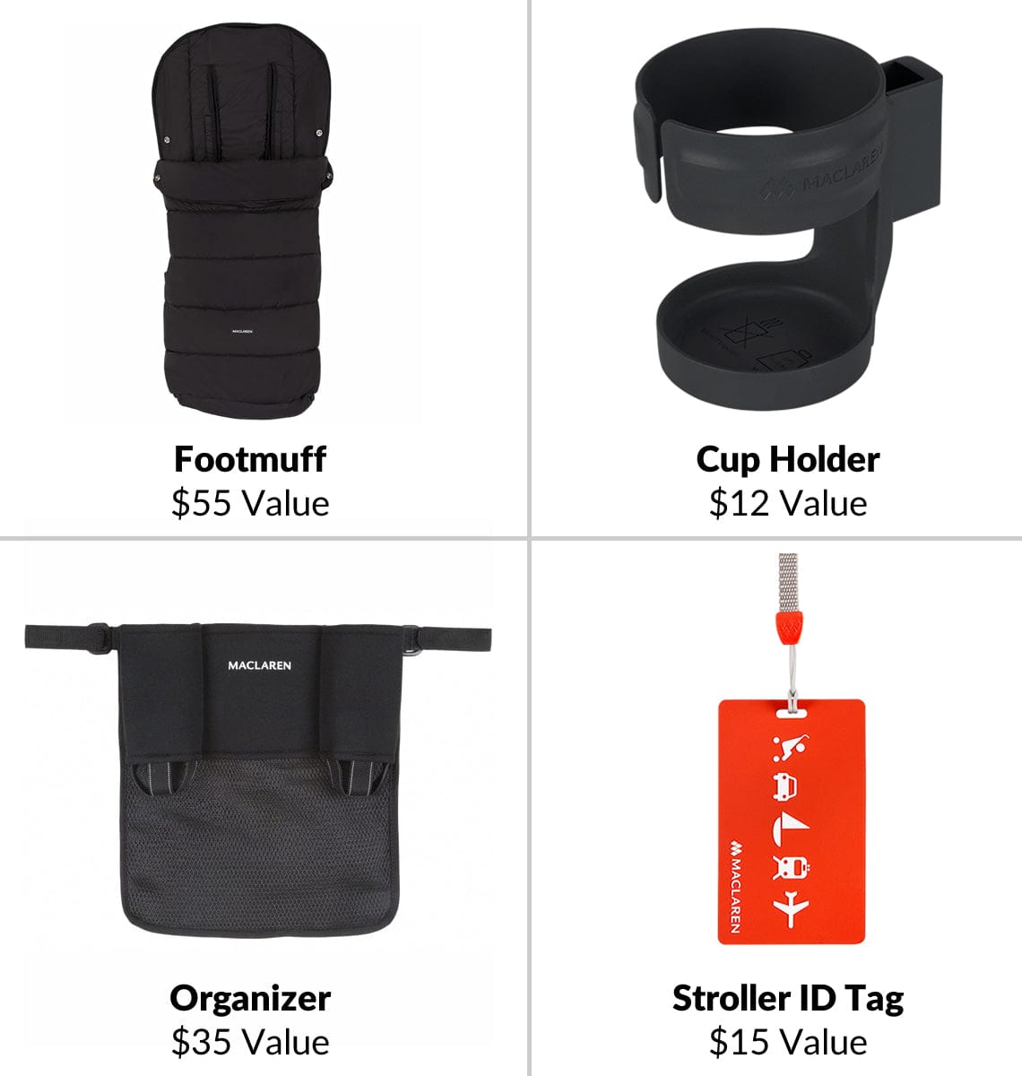 Maclaren Techno XT Winter Style Set - Black - WM1Y640012