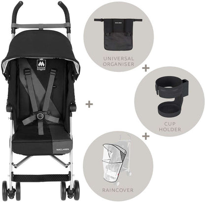 Maclaren 2016/2017 Triumph Style Set - Black/Charcoal