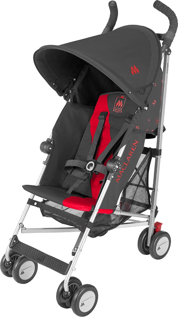 Maclaren Triumph Umbrella Stroller - Charcoal/Scarlet - WSE03032