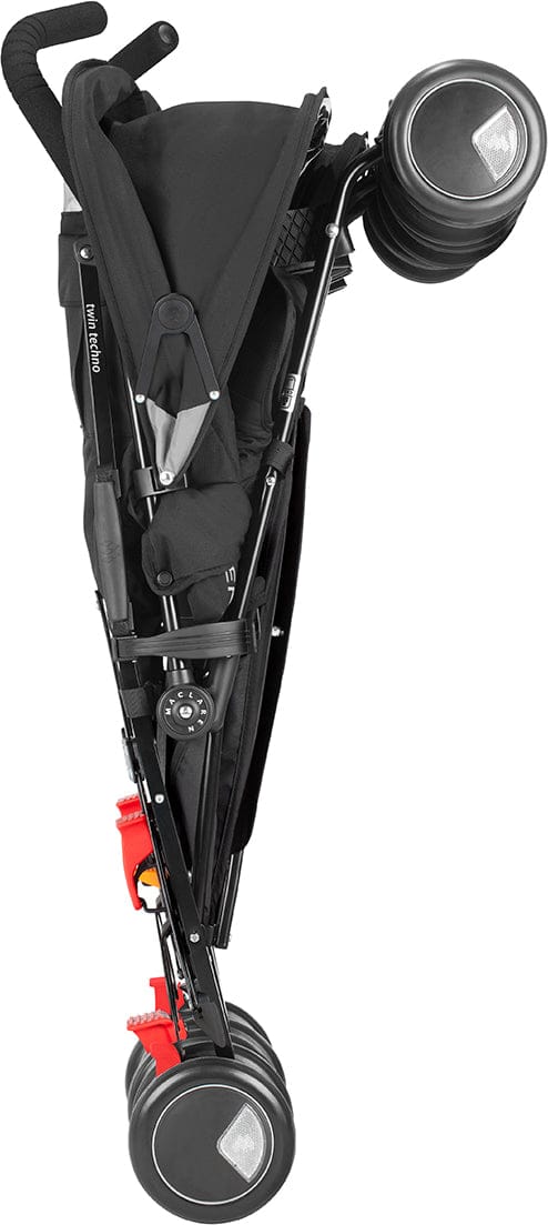 Maclaren Twin Techno Double Stroller - Black - WSE13011