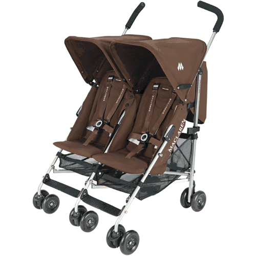 Maclaren Twin Triumph Stroller Coffee Brown - WEX14013