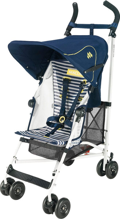 Maclaren Volo Umbrella Stroller - White Nautical Stripe - DSE01012