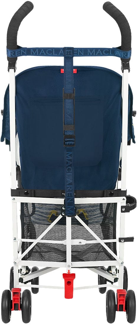 Maclaren Volo Umbrella Stroller - White Nautical Stripe - DSE01012
