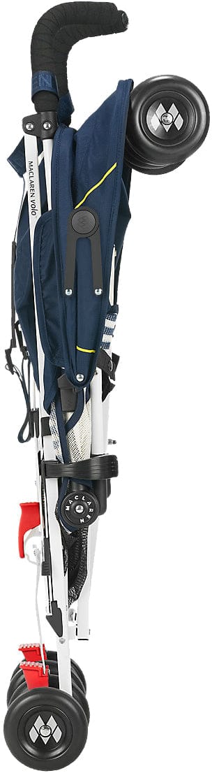 Maclaren Volo Umbrella Stroller - White Nautical Stripe - DSE01012