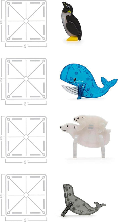 Magna-Tiles Arctic Animals, 25-Piece Set - 21125
