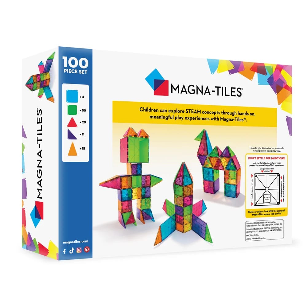 Magna-Tiles Classic 100-Piece Set - 631291043003