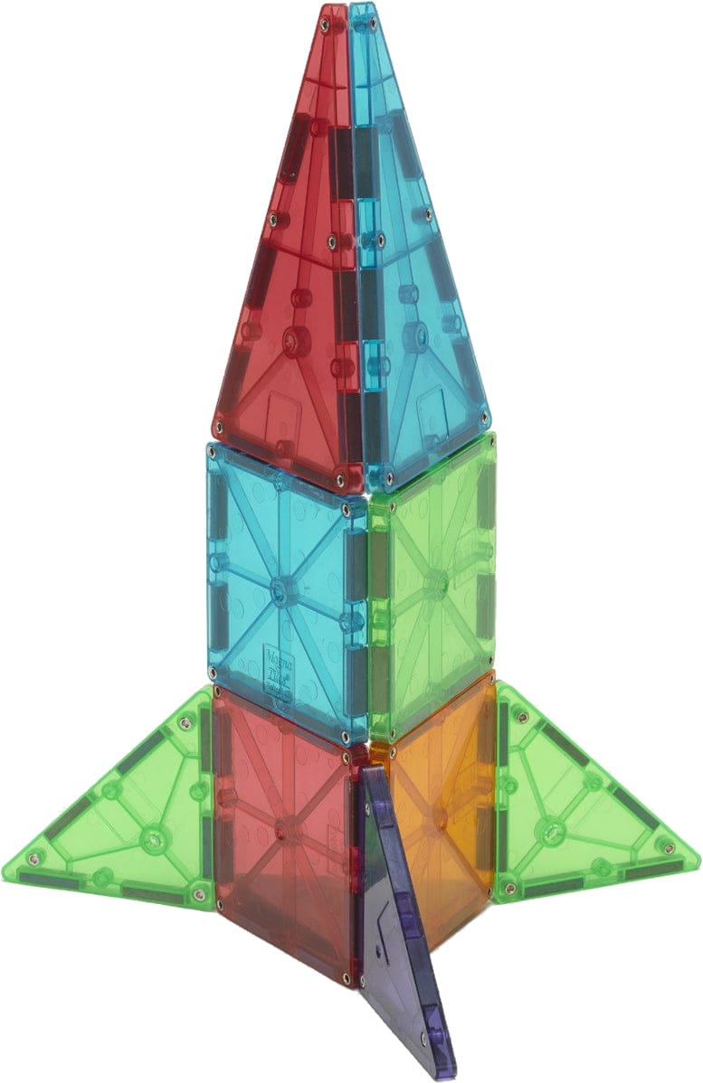 Magna-Tiles Clear Colors, 100 Piece Set - 4300