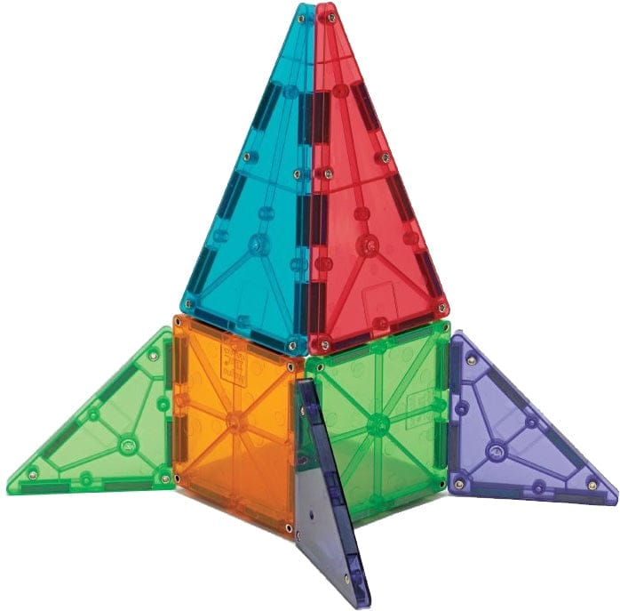 Magna-Tiles Clear Colors, 100 Piece Set - 4300