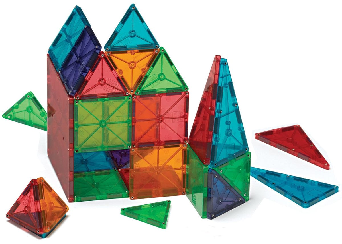 Magna-Tiles Clear Colors, 100 Piece Set - 4300