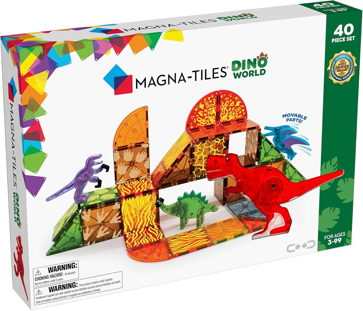 Magna-Tiles Dino World, 40-Piece Set - 22840