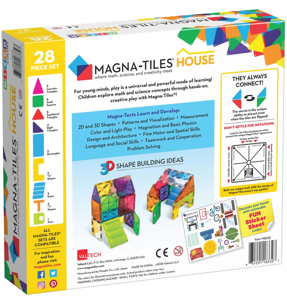 Magna-Tiles House 28-Piece Set - 18332