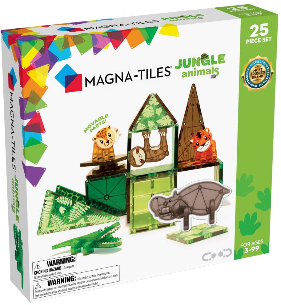 Magna-Tiles Jungle Animals, 25-Piece Set - 21225