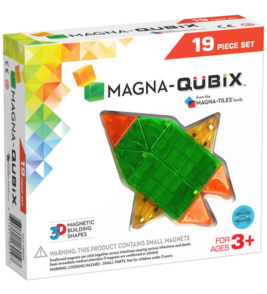 Magna-Tiles Magna-Qubix 19-Piece Set - 18019
