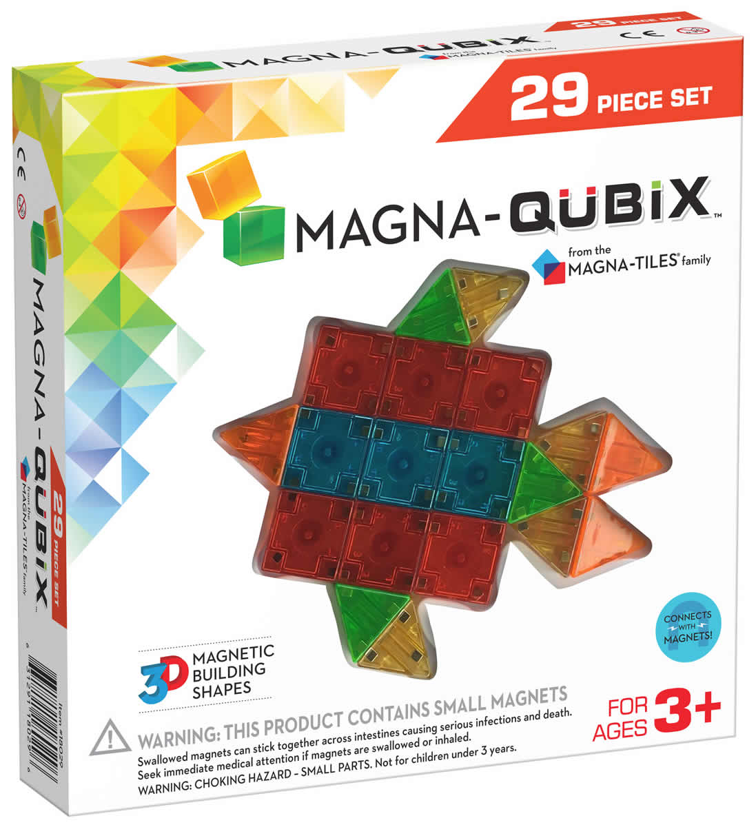 Magna-Tiles Magna-Qubix 3D Magnetic Building Blocks - 18029