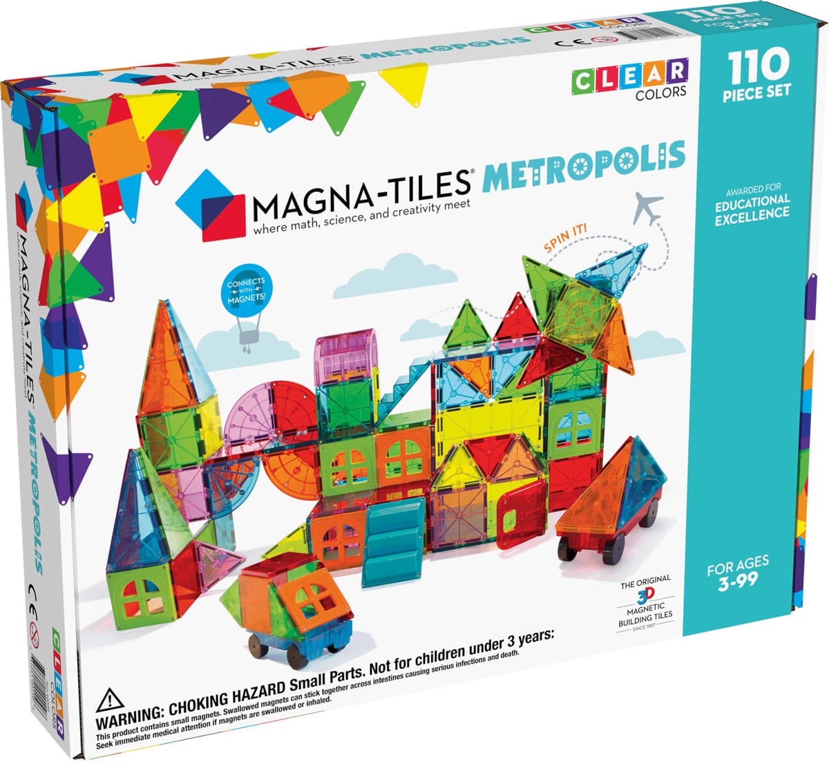 Magna-Tiles Metropolis 110-Piece Set - 20110-MT