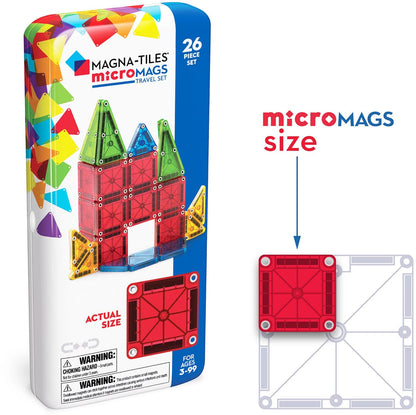 Magna-Tiles microMAGS, 26-Piece Travel Set - 244026BOCDU