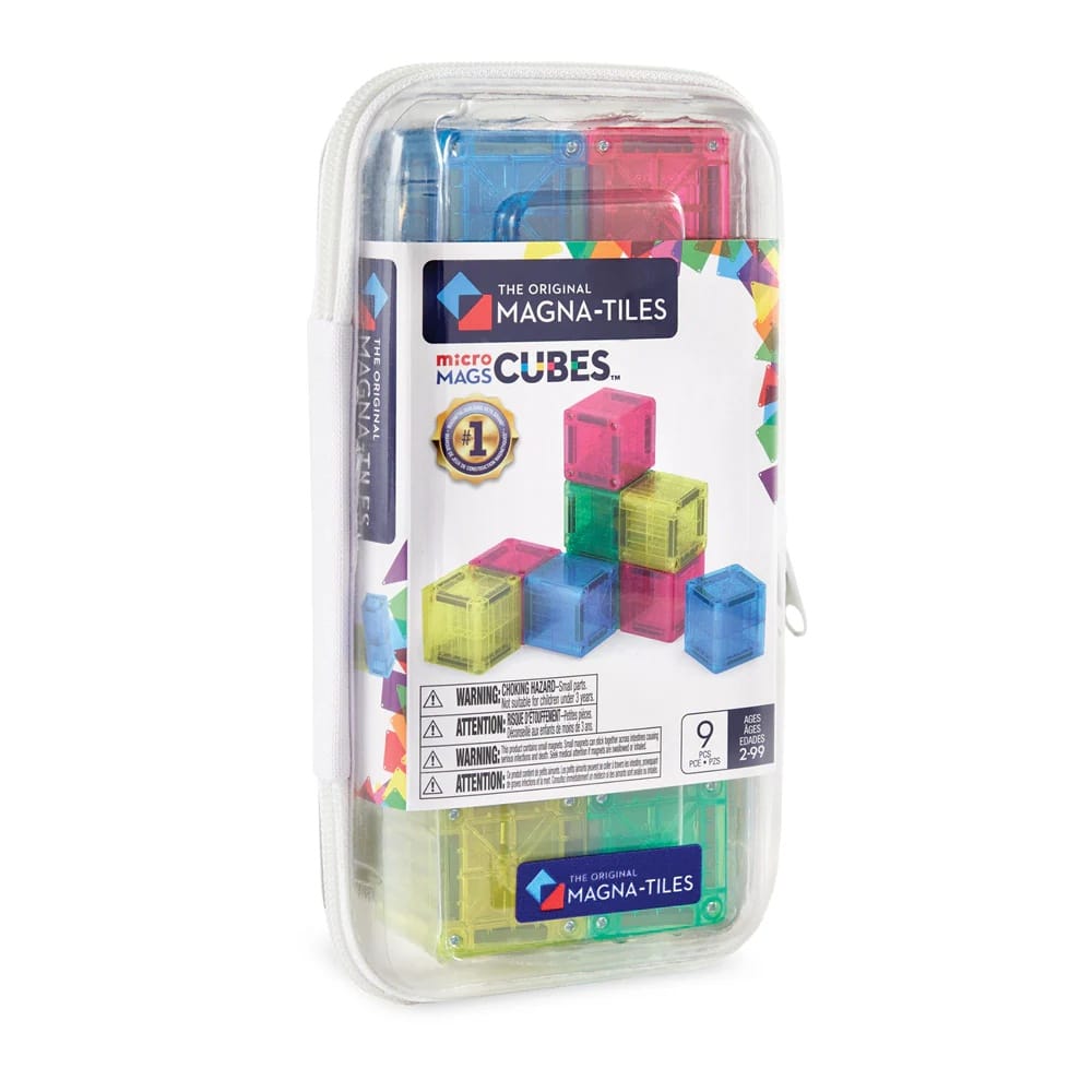 Magna-Tiles microMAGS Cubes 9-Piece Travel Set - 850025176781