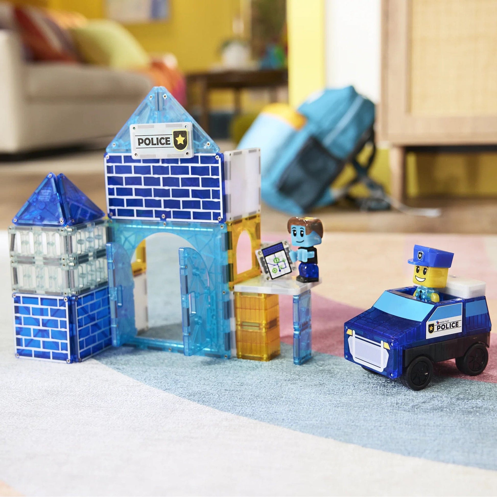 Magna-Tiles Police Station, 35 Piece Set - 252035PS