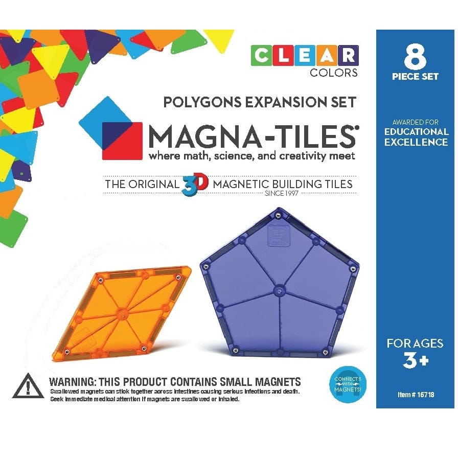 Magna-Tiles Polygons 8 Piece Expansion Set - 15718