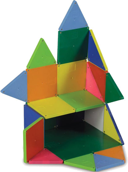 Magna-Tiles Solid Colors, 100 Piece Set - 02300-MT