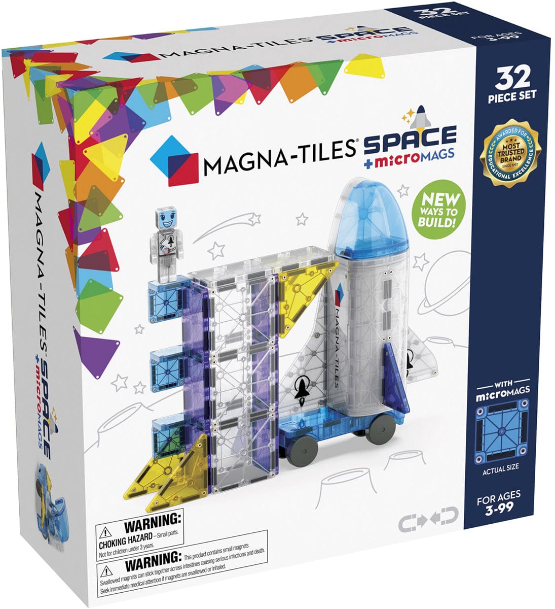 Magna-Tiles Space, 32-Piece Set - 242032SP