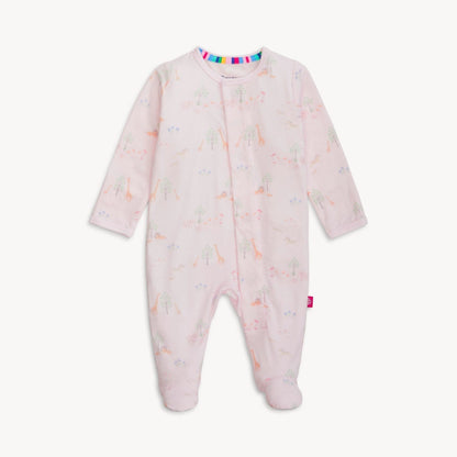 Magnetic Me Modal Footie - Pink Serene Safari, NB