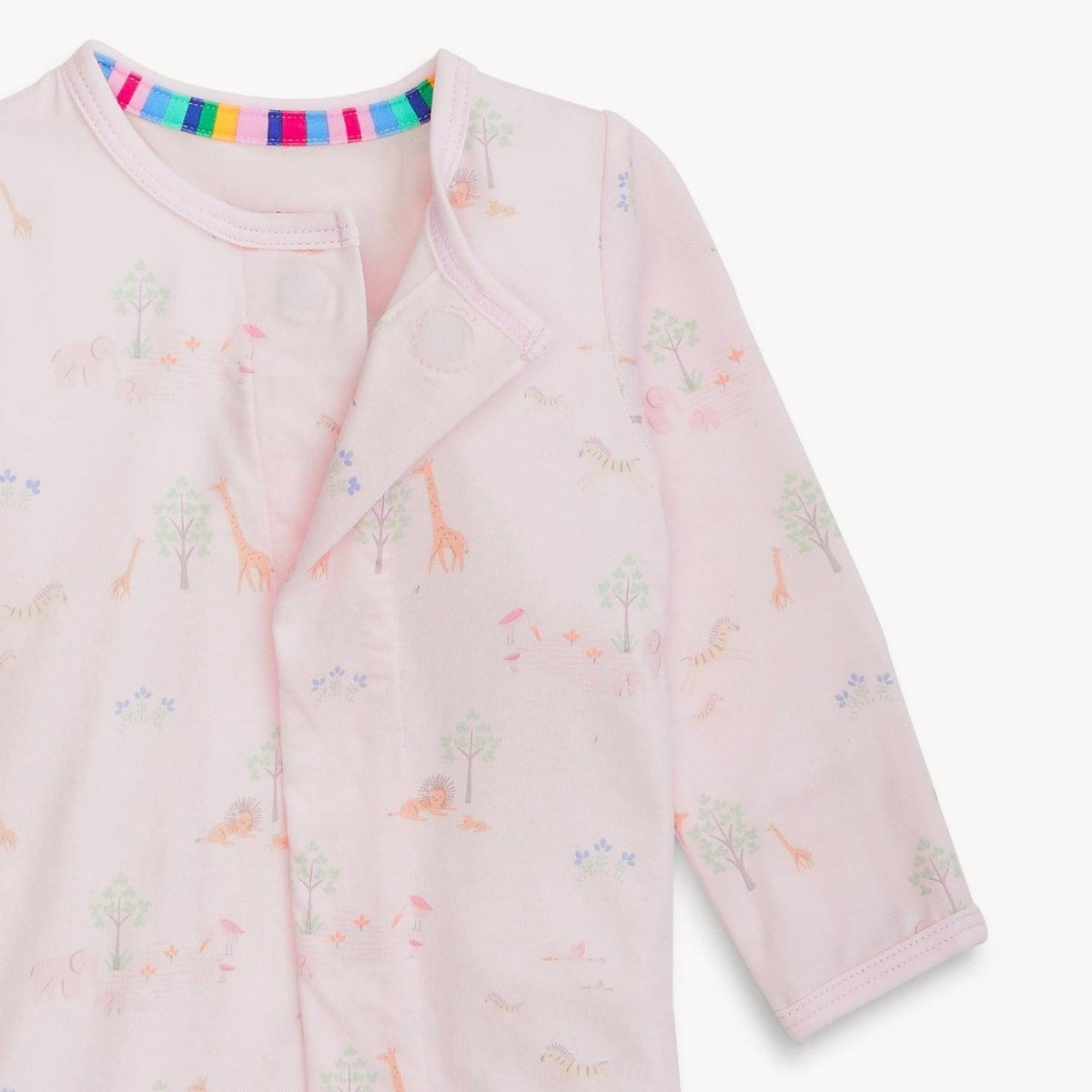 Magnetic Me Modal Footie - Pink Serene Safari, NB