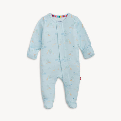 Magnetic Me Modal Footie - Serene Safari Blue, NB