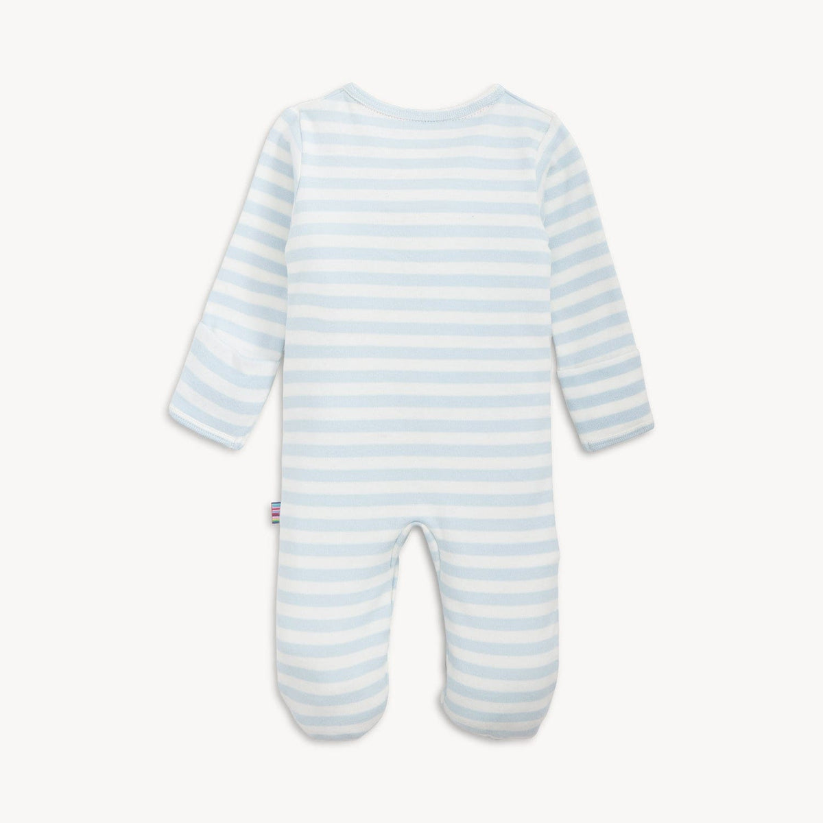 Magnetic Me Organic Cotton Magnetic Footie - Blue Stripe, 3-6M - Image 5