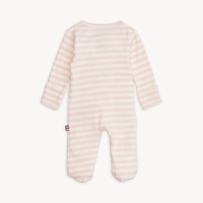 Magnetic Me Organic Cotton Magnetic Footie - Pink Stripe, 3-6M - Image 5