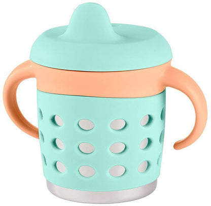 Make My Day Adjustable Sippy Cup - Mint/Orange - BP402