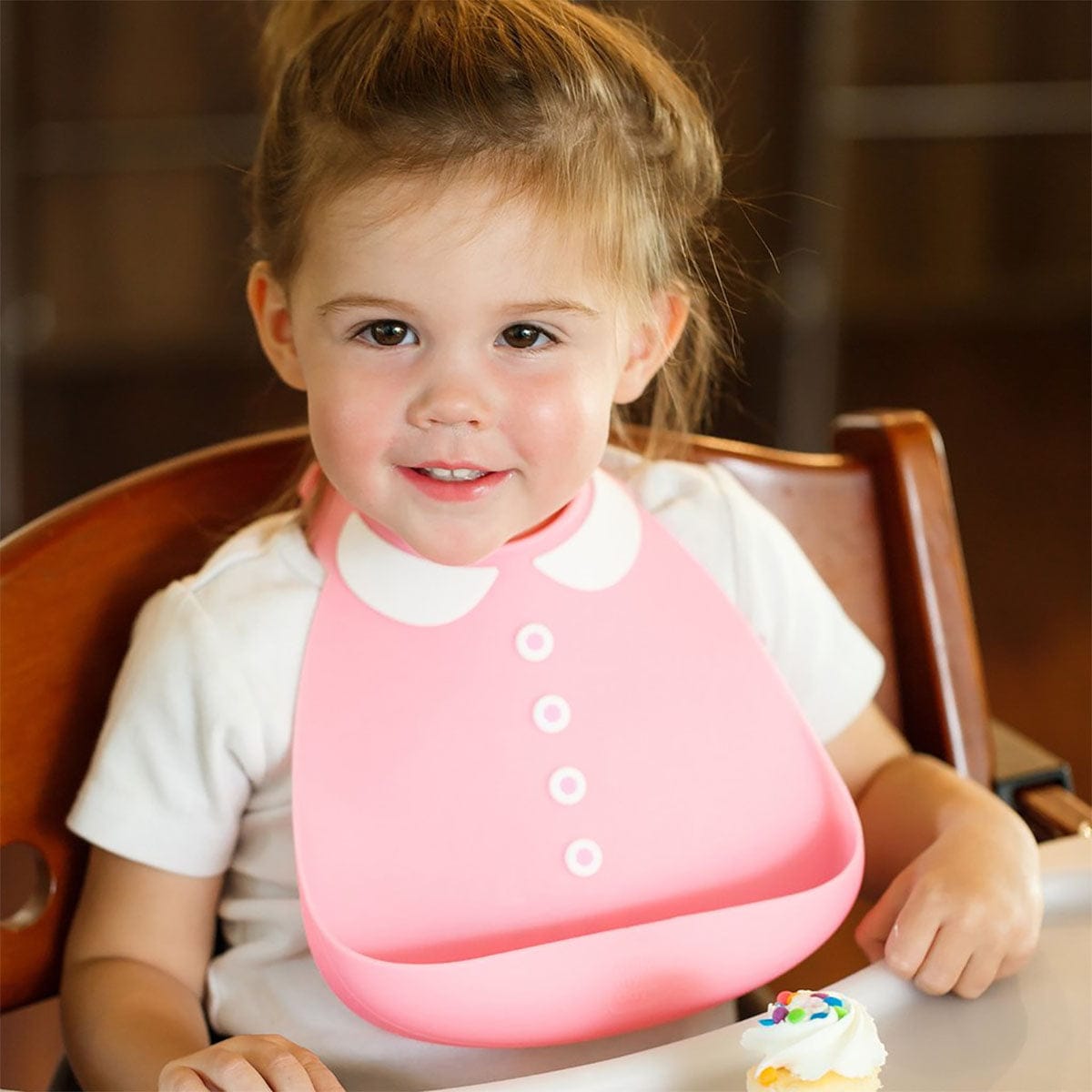 Make My Day Baby Bib - Peter Pan Pink - BB121