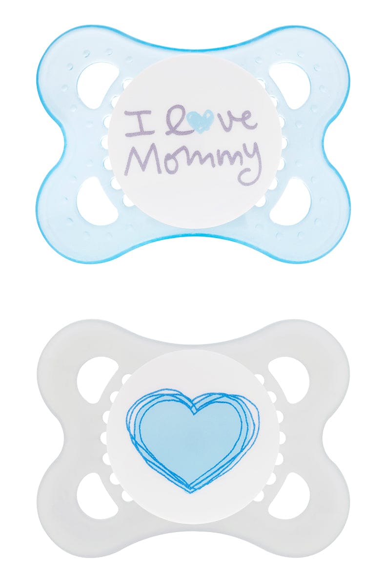 MAM Baby Mommy 0-6M Pacifier, 2pk - Boy - 1284-012-0-1