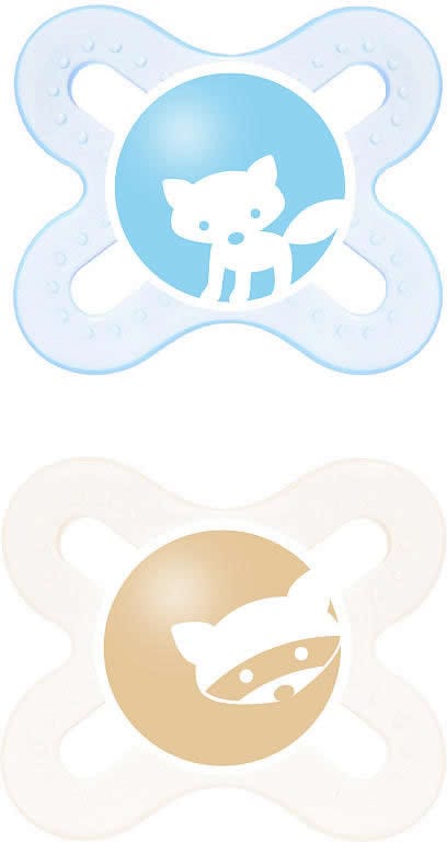 MAM Baby Start Nature Sky Newborn Pacifiers 2 Pack - Boy - 0314-024-4-1-BOY
