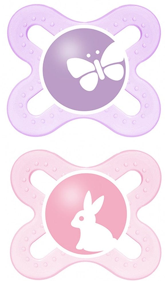 MAM Baby Start Tender Newborn Pacifiers 2 Pack - Girl - 0314-024-4-1-GIRL