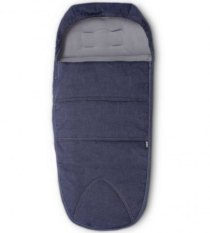 Mamas & Papas Cold Weather Footmuff - Blue Denim - 2638M6600