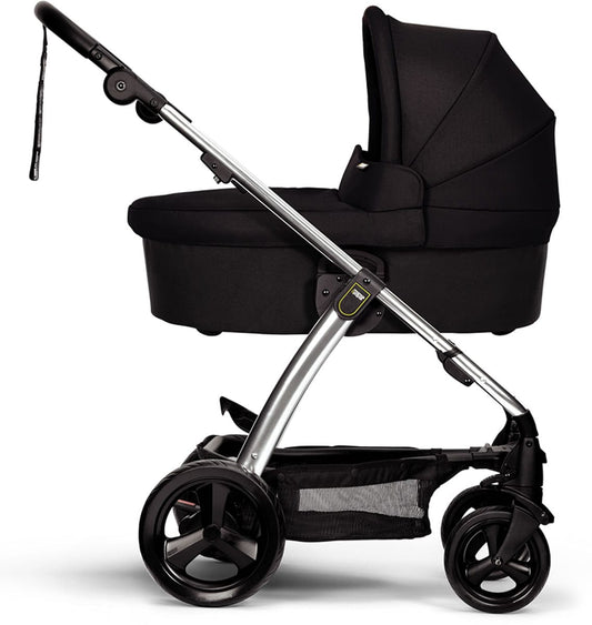 Mamas & Papas Sola 2 Chrome Stroller & Carrycot - Black - 5492525W1-1036525W1